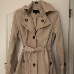 London Fog Hooded Trench Coat